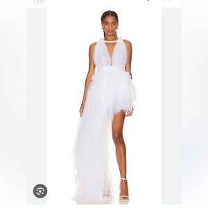Bronx Banco Taraji gown in white.